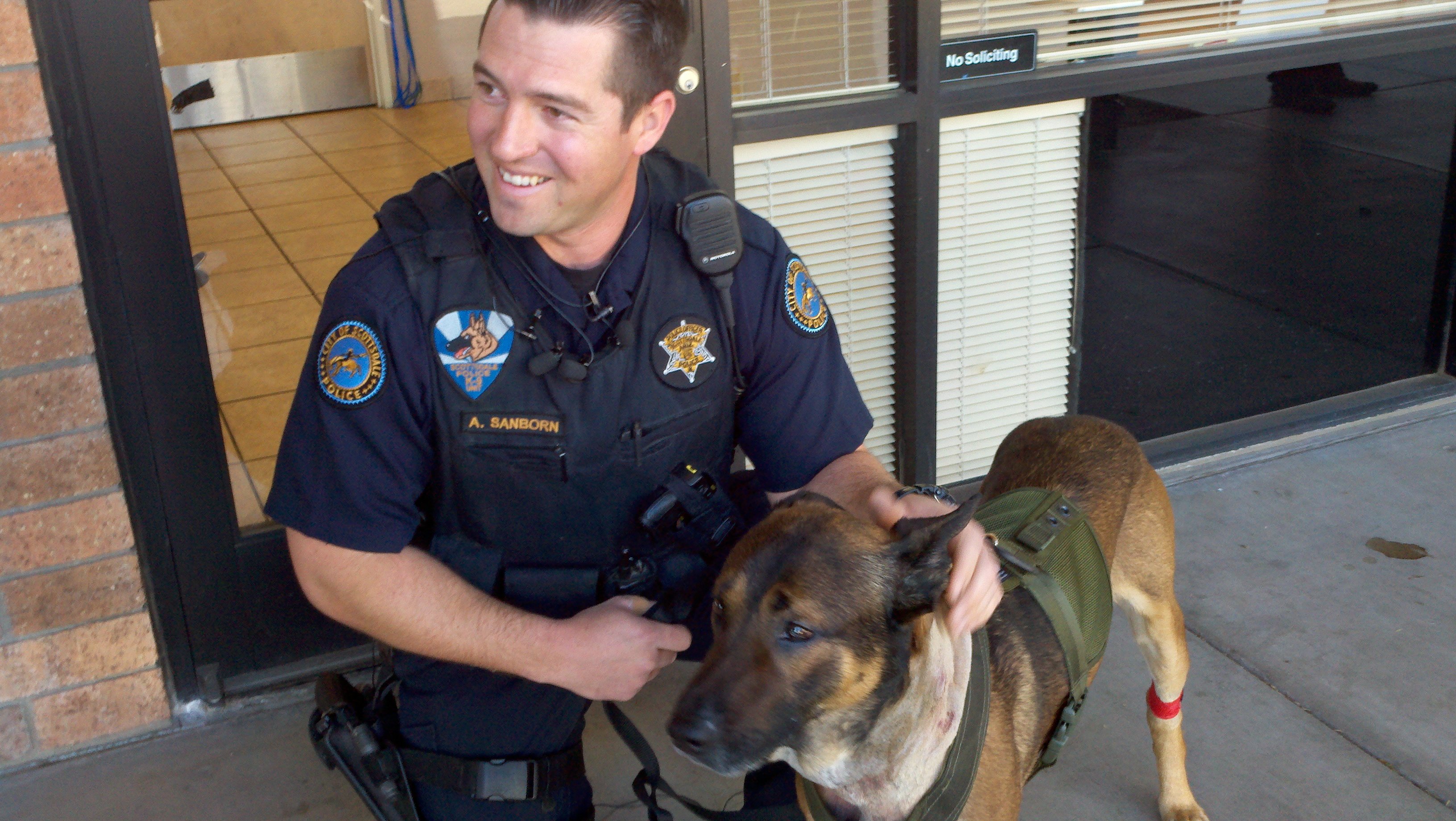 Police dog released from hospital after being shot - CBS 5 - KPHO