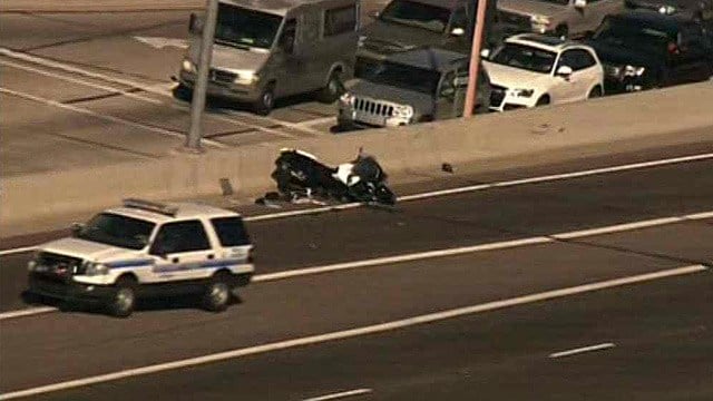 Scottsdale motorcycle officer hurt in Loop 101 crash - CBS 5 - KPHO